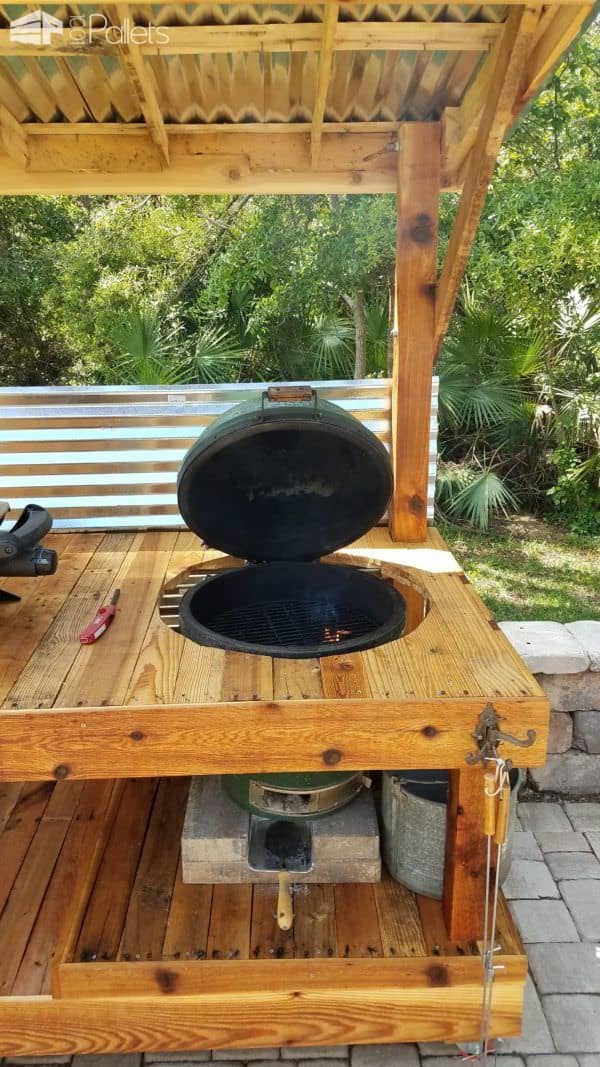 Bbq Surround Pallet Table Pallet Bars Bbq Surround Pallet Table Pallet Bars