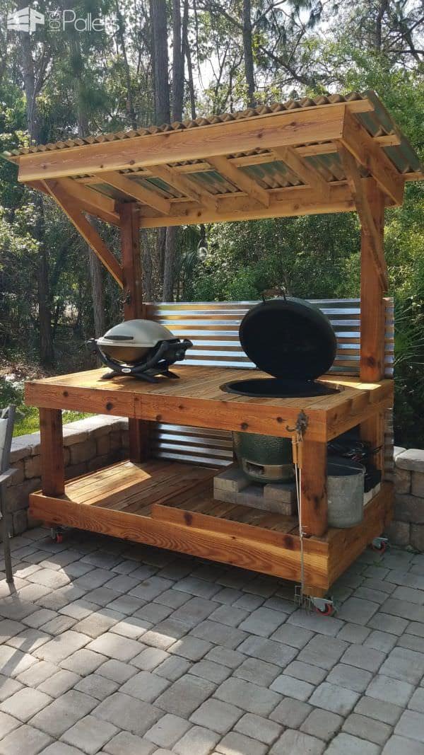 Bbq Surround Pallet Table Pallet Bars Bbq Surround Pallet Table Pallet Bars