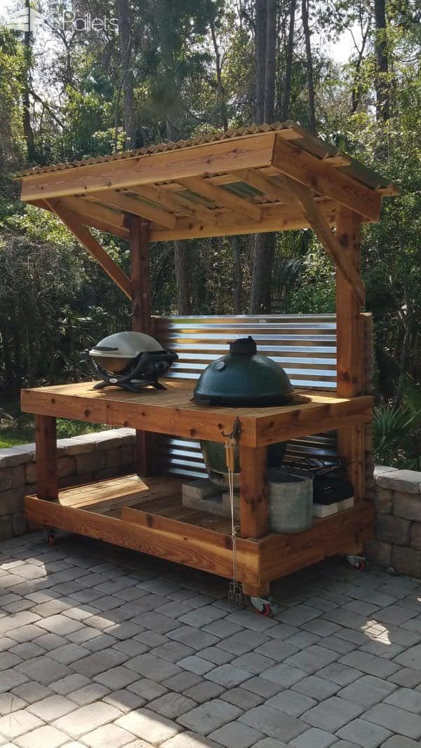 Bbq Surround Pallet Table Pallet Bars Bbq Surround Pallet Table Pallet Bars