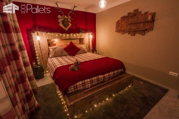 Cabin-inspired Kingsize Pallet Bed Pallet Beds, Pallet Headboards & Frames Cabin-inspired Kingsize Pallet Bed Pallet Beds, Pallet Headboards & Frames