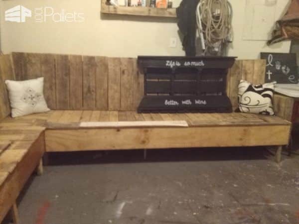 Game Room Pallet Sectional Sofa Pallet Sofas & Couches Game Room Pallet Sectional Sofa Pallet Sofas & Couches