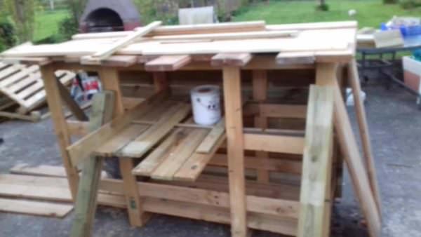 Homemade Pallet Bar Creates Great Outdoor Gathering Space Pallet Bars Homemade Pallet Bar Creates Great Outdoor Gathering Space Pallet Bars