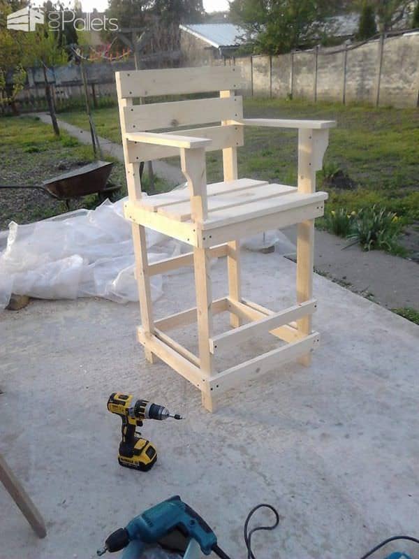 Pallet Bar Stool / Tall Bar Chair Pallet Benches, Pallet Chairs & Stools Pallet Bar Stool / Tall Bar Chair Pallet Benches, Pallet Chairs & Stools