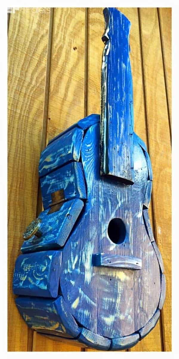 Pallet Guitar Bird House Animal Pallet Houses & Pallet Supplies Pallet Guitar Bird House Animal Pallet Houses & Pallet Supplies