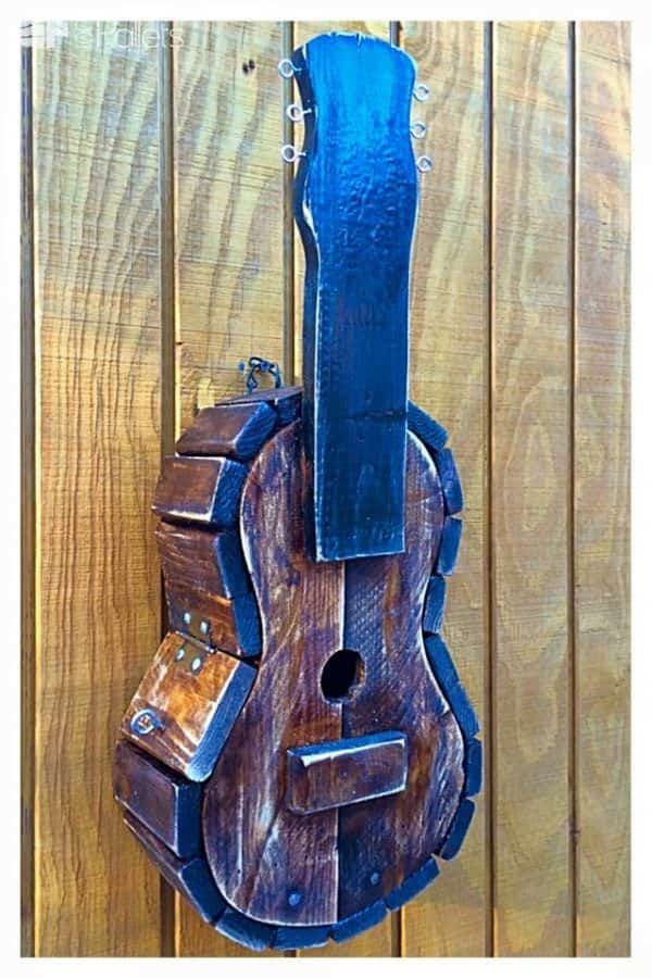 Pallet Guitar Bird House Animal Pallet Houses & Pallet Supplies Pallet Guitar Bird House Animal Pallet Houses & Pallet Supplies