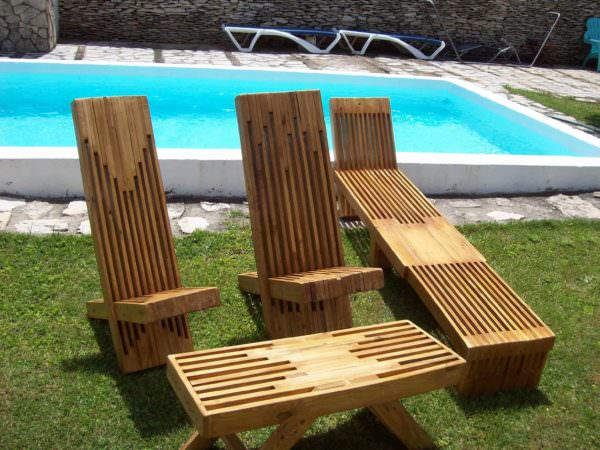 Beautiful Stacked Pallet Wood Lounge Set Lounges & Garden Sets Pallet Benches, Pallet Chairs & Stools Beautiful Stacked Pallet Wood Lounge Set Lounges & Garden Sets Pallet Benches, Pallet Chairs & Stools