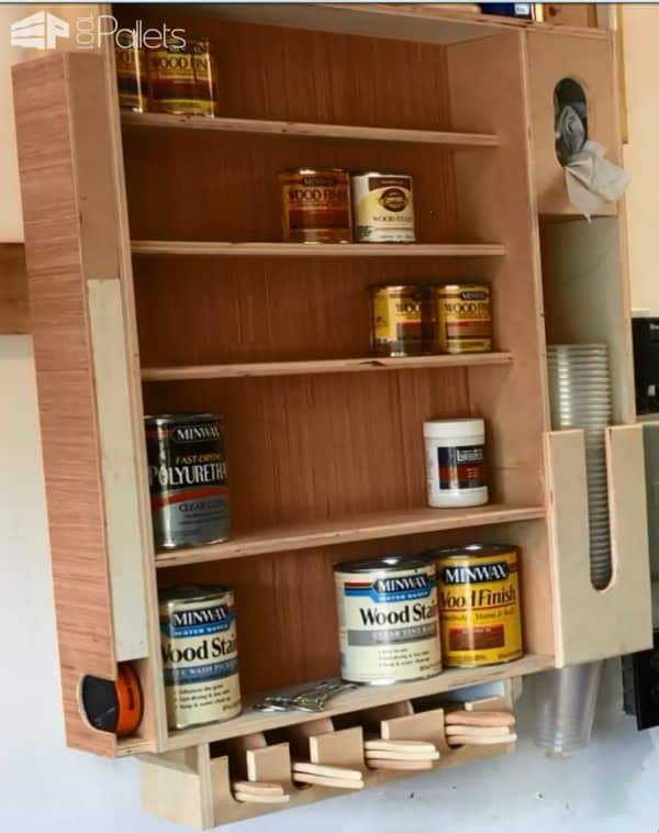 Recycled Wood Finishing Station Pallet Cabinets & Wardrobes Pallet Tutorials Recycled Wood Finishing Station Pallet Cabinets & Wardrobes Pallet Tutorials