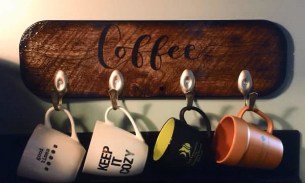 Spoon Hook Pallet Cup Holder Pallet Home Accessories Spoon Hook Pallet Cup Holder Pallet Home Accessories