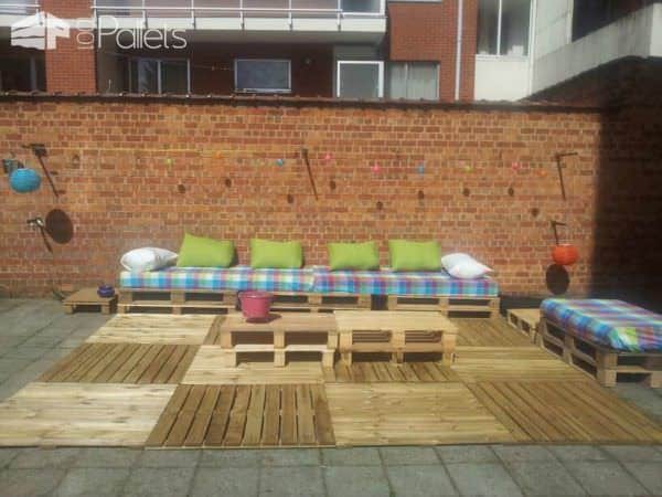 24 Ideas To Make Your Outdoor Living Areas Spectacular Using Pallets Lounges & Garden Sets Pallet Terraces & Pallet Patios 24 Ideas To Make Your Outdoor Living Areas Spectacular Using Pallets Lounges & Garden Sets Pallet Terraces & Pallet Patios