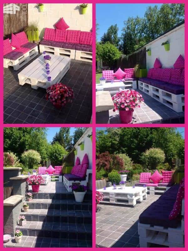 24 Ideas To Make Your Outdoor Living Areas Spectacular Using Pallets Lounges & Garden Sets Pallet Terraces & Pallet Patios 24 Ideas To Make Your Outdoor Living Areas Spectacular Using Pallets Lounges & Garden Sets Pallet Terraces & Pallet Patios