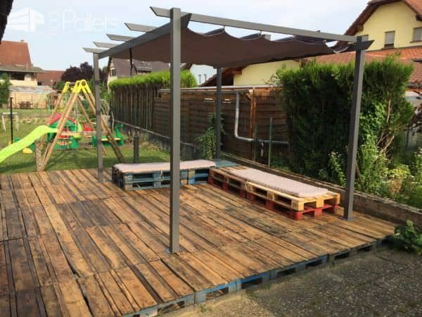 24 Ideas To Make Your Outdoor Living Areas Spectacular Using Pallets Lounges & Garden Sets Pallet Terraces & Pallet Patios 24 Ideas To Make Your Outdoor Living Areas Spectacular Using Pallets Lounges & Garden Sets Pallet Terraces & Pallet Patios