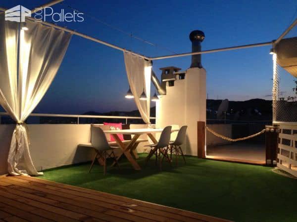 24 Ideas To Make Your Outdoor Living Areas Spectacular Using Pallets Lounges & Garden Sets Pallet Terraces & Pallet Patios 24 Ideas To Make Your Outdoor Living Areas Spectacular Using Pallets Lounges & Garden Sets Pallet Terraces & Pallet Patios