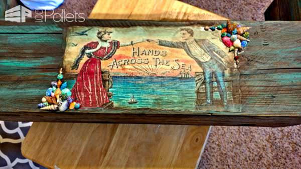 Painted Branch-handle Pallet Tote Crate With Decoupage Accents Other Pallet Projects Painted Branch-handle Pallet Tote Crate With Decoupage Accents Other Pallet Projects