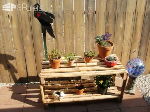 Simple Pallet Potting Bench / Work Bench Pallet Benches, Pallet Chairs & Stools Pallet Desks & Pallet Tables Simple Pallet Potting Bench / Work Bench Pallet Benches, Pallet Chairs & Stools Pallet Desks & Pallet Tables