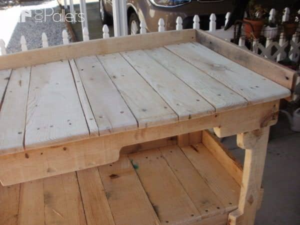 Simple Pallet Potting Bench / Work Bench Pallet Benches, Pallet Chairs & Stools Pallet Desks & Pallet Tables Simple Pallet Potting Bench / Work Bench Pallet Benches, Pallet Chairs & Stools Pallet Desks & Pallet Tables