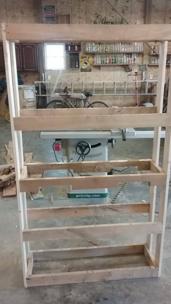 Sturdy, Stylish Pallet Wood Bookcase Pallet Bookcases & Bookshelves Sturdy, Stylish Pallet Wood Bookcase Pallet Bookcases & Bookshelves
