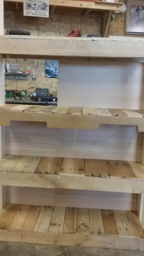 Sturdy, Stylish Pallet Wood Bookcase Pallet Bookcases & Bookshelves Sturdy, Stylish Pallet Wood Bookcase Pallet Bookcases & Bookshelves