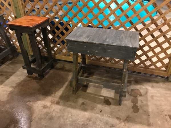 Pallet Bar Stools/Benches: Time For A Pool Party! Pallet Benches, Pallet Chairs & Stools Pallet Bar Stools/Benches: Time For A Pool Party! Pallet Benches, Pallet Chairs & Stools