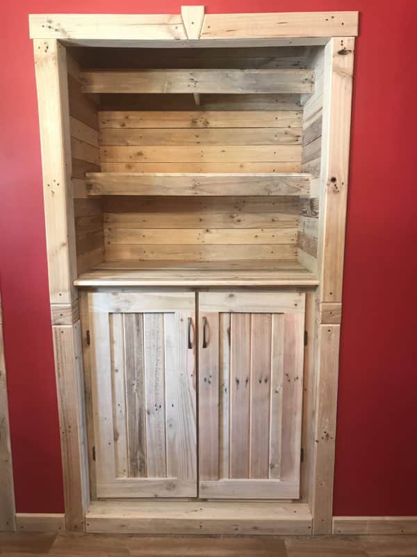 Recessed Pallet Bookcase Pallet Bookcases & Bookshelves Recessed Pallet Bookcase Pallet Bookcases & Bookshelves