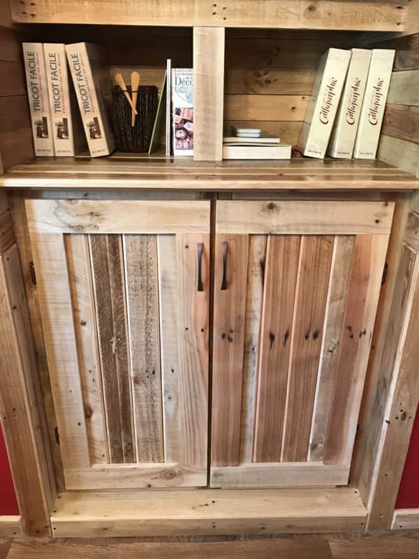 Recessed Pallet Bookcase Pallet Bookcases & Bookshelves Recessed Pallet Bookcase Pallet Bookcases & Bookshelves