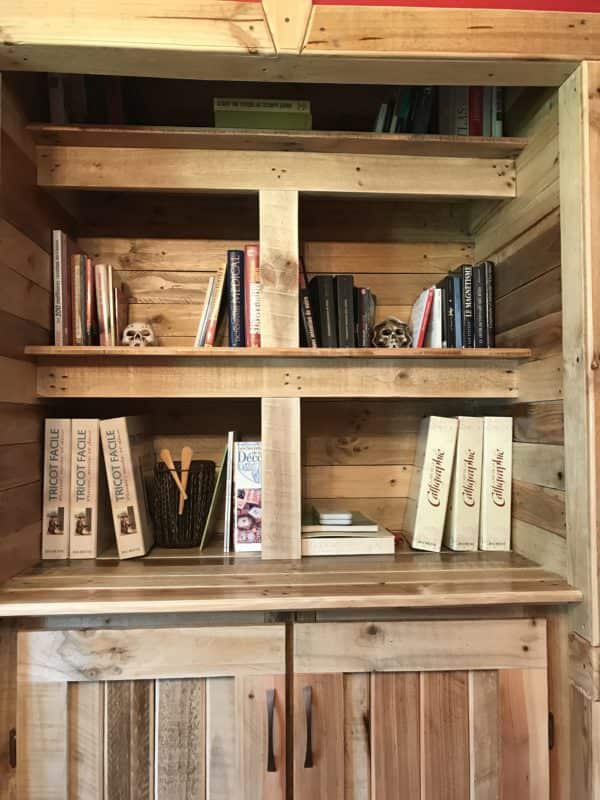 Recessed Pallet Bookcase Pallet Bookcases & Bookshelves Recessed Pallet Bookcase Pallet Bookcases & Bookshelves