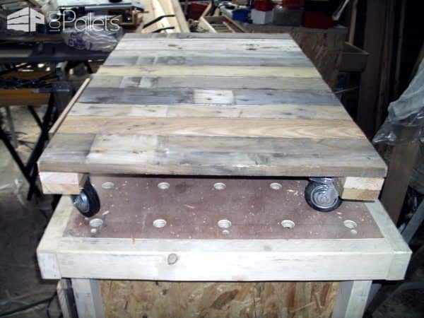 Rolling Pallet Box Catches Scrap Lumber / Caisse Pour Chute De Bois Pallet Boxes & Chests Rolling Pallet Box Catches Scrap Lumber / Caisse Pour Chute De Bois Pallet Boxes & Chests