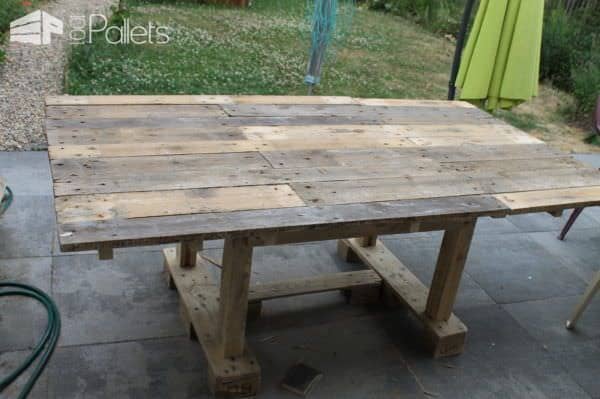 Large Pallet Garden Table Pallet Desks & Pallet Tables Large Pallet Garden Table Pallet Desks & Pallet Tables