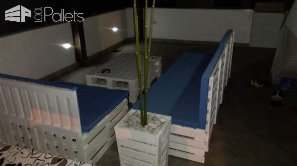 Led-illuminated Pallet Garden Lounge Set Lounges & Garden Sets Pallet Furniture Led-illuminated Pallet Garden Lounge Set Lounges & Garden Sets Pallet Furniture