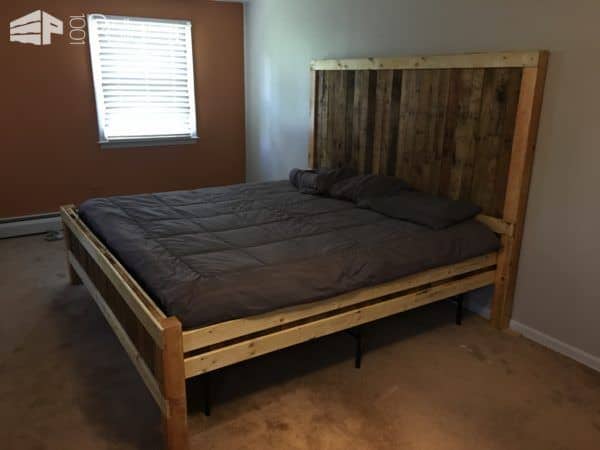 Rustic King-size Pallet Bed Frame Pallet Beds, Pallet Headboards & Frames Rustic King-size Pallet Bed Frame Pallet Beds, Pallet Headboards & Frames