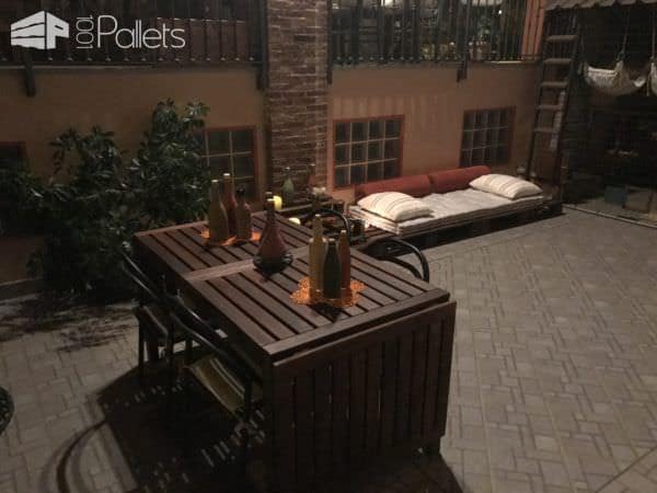 This Pallet Sofa Lounger Features Stacked End Table! Pallet Desks & Pallet Tables Pallet Sofas & Couches This Pallet Sofa Lounger Features Stacked End Table! Pallet Desks & Pallet Tables Pallet Sofas & Couches