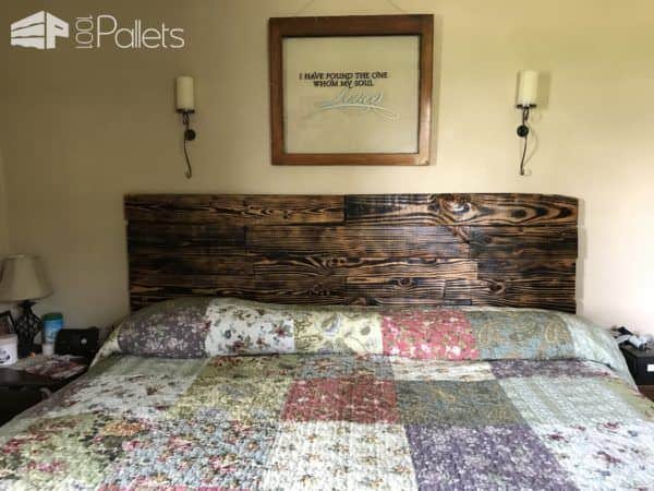 Burned-n-beautiful King Size Pallet Headboard Pallet Beds, Pallet Headboards & Frames Burned-n-beautiful King Size Pallet Headboard Pallet Beds, Pallet Headboards & Frames