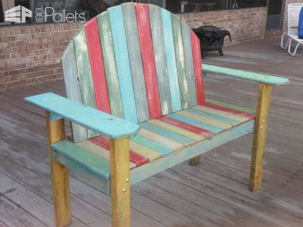 Chalk-paint Two-person Pallet Bench Pallet Benches, Pallet Chairs & Stools Chalk-paint Two-person Pallet Bench Pallet Benches, Pallet Chairs & Stools