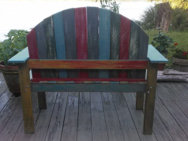 Chalk-paint Two-person Pallet Bench Pallet Benches, Pallet Chairs & Stools Chalk-paint Two-person Pallet Bench Pallet Benches, Pallet Chairs & Stools