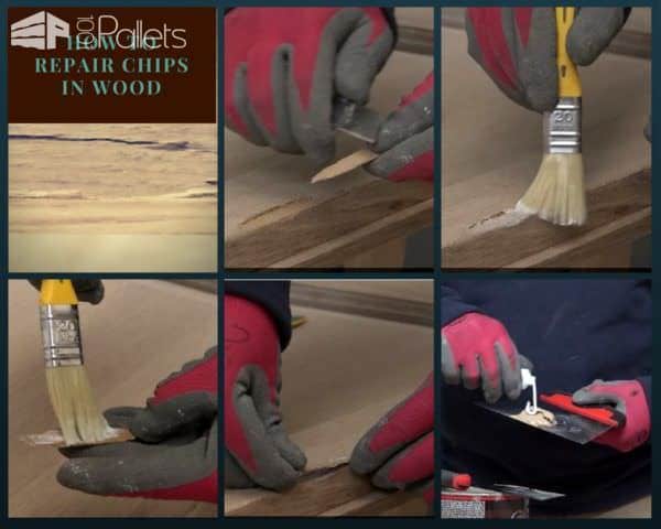 Diy Video Tutorial: Repairing Chipped Wood Furniture DIY Pallet Video Tutorials Pallet Projects Diy Video Tutorial: Repairing Chipped Wood Furniture DIY Pallet Video Tutorials Pallet Projects