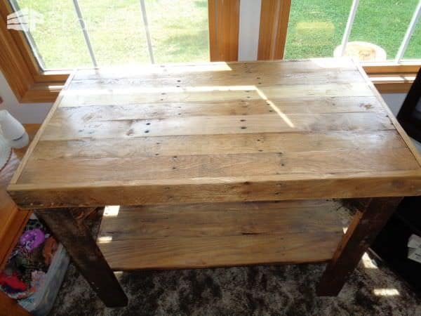 Pallet Microwave Stand Supports Large Appliances Pallet Desks & Pallet Tables Pallet Microwave Stand Supports Large Appliances Pallet Desks & Pallet Tables