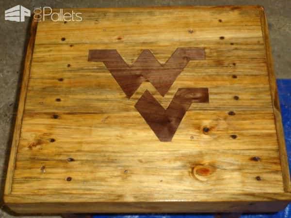 Walnut-inlay Sports Fan Pallet Deck Table Pallet Desks & Pallet Tables Walnut-inlay Sports Fan Pallet Deck Table Pallet Desks & Pallet Tables