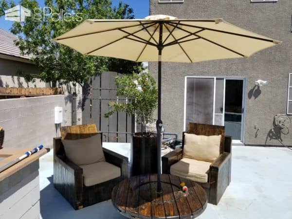 Wire Spool Pallet Patio Lounge Set Lounges & Garden Sets Pallet Benches, Pallet Chairs & Stools Wire Spool Pallet Patio Lounge Set Lounges & Garden Sets Pallet Benches, Pallet Chairs & Stools
