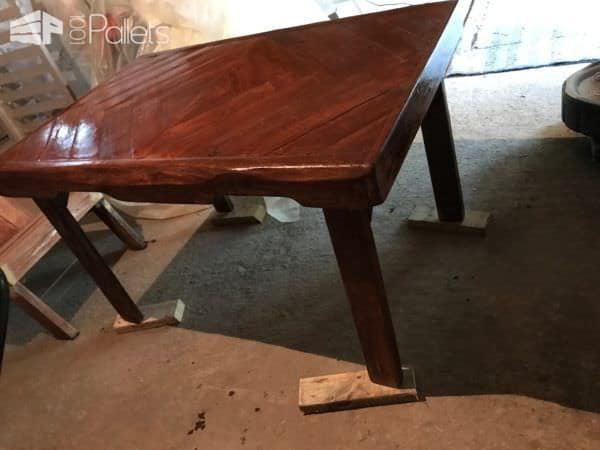 Attractive Pallet Chevron Dining Table Pallet Desks & Pallet Tables Attractive Pallet Chevron Dining Table Pallet Desks & Pallet Tables
