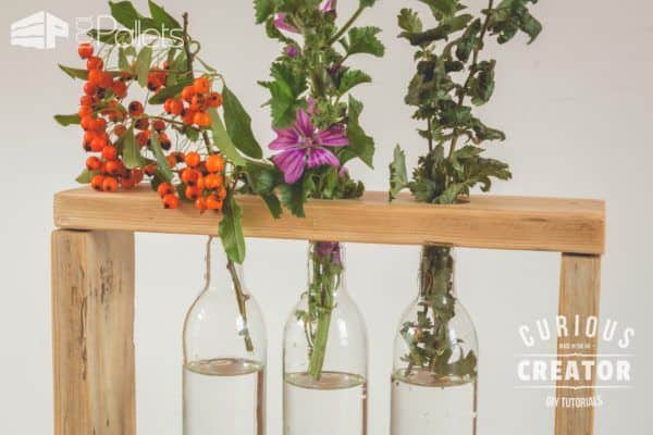 Pallet Glass Vase Stand DIY Pallet Video Tutorials Pallet Home Accessories Pallet Glass Vase Stand DIY Pallet Video Tutorials Pallet Home Accessories