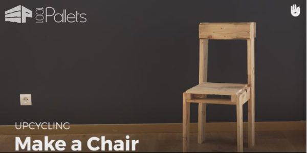 Video Tutorial: Simple Pallet Chair! DIY Pallet Video Tutorials Pallet Benches, Pallet Chairs & Stools Video Tutorial: Simple Pallet Chair! DIY Pallet Video Tutorials Pallet Benches, Pallet Chairs & Stools