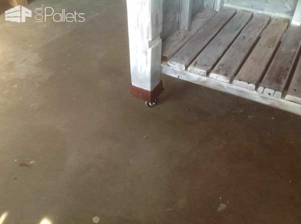 Metal-topped Rolling Pallet Kitchen Island Pallet Desks & Pallet Tables Pallet Projects Metal-topped Rolling Pallet Kitchen Island Pallet Desks & Pallet Tables Pallet Projects