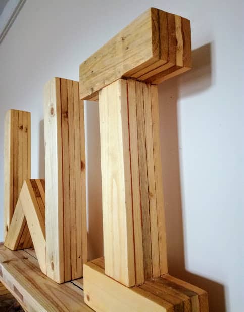 Large Pallet Letters Wall Art Pallet Wall Decor & Pallet Painting Large Pallet Letters Wall Art Pallet Wall Decor & Pallet Painting