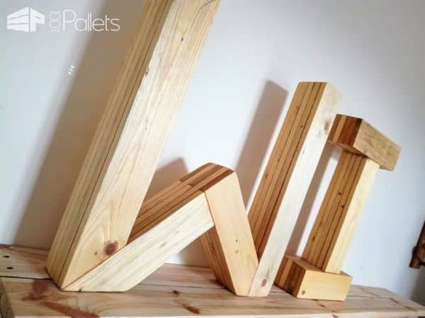 Large Pallet Letters Wall Art Pallet Wall Decor & Pallet Painting Large Pallet Letters Wall Art Pallet Wall Decor & Pallet Painting