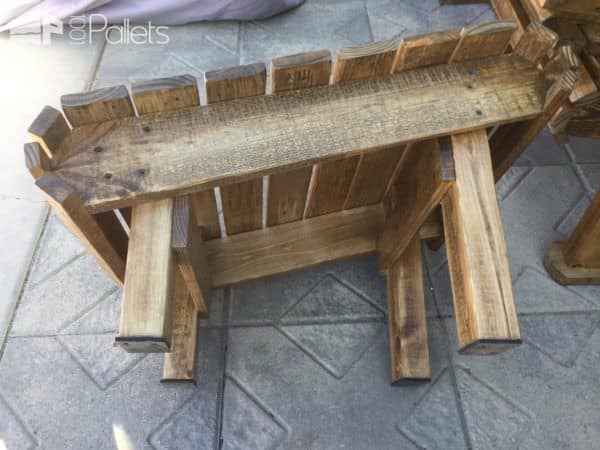 Fantastic Pallet Adirondack Chairs Patio Set Pallet Benches, Pallet Chairs & Stools Fantastic Pallet Adirondack Chairs Patio Set Pallet Benches, Pallet Chairs & Stools
