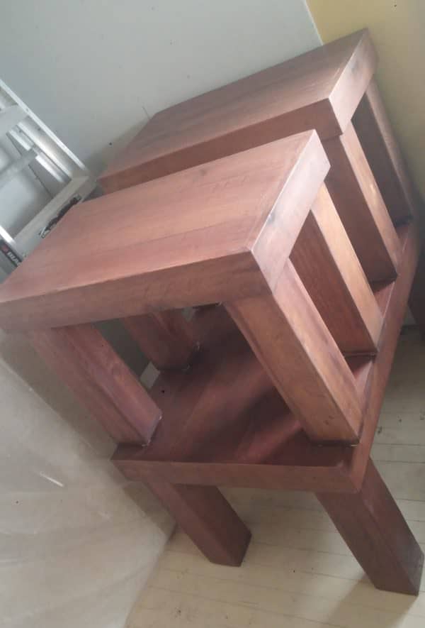 Pallet Table Set: Beautiful Coffee/End Table Trio! Pallet Coffee Tables Pallet Table Set: Beautiful Coffee/End Table Trio! Pallet Coffee Tables