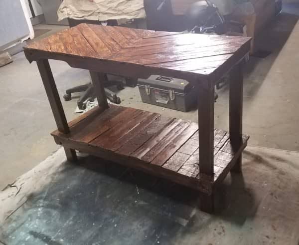 3-pallet Chevron Pallet Entryway Table Pallet Desks & Pallet Tables 3-pallet Chevron Pallet Entryway Table Pallet Desks & Pallet Tables