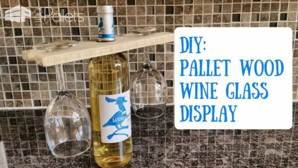 Easy Pallet Wine Glass Holder DIY Pallet Video Tutorials Easy Pallet Wine Glass Holder DIY Pallet Video Tutorials