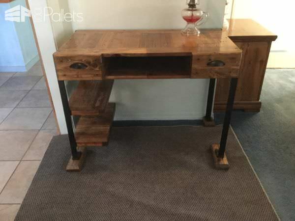 Elegant Pallet Desk Makes Perfect Gift! Pallet Desks & Pallet Tables Elegant Pallet Desk Makes Perfect Gift! Pallet Desks & Pallet Tables
