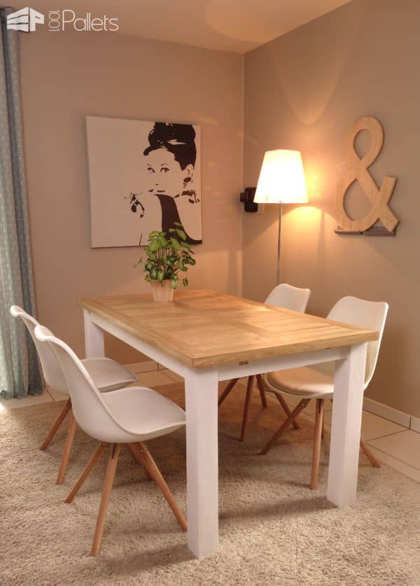 Indoor/Outdoor Pallet Dining Room Table DIY Pallet Tutorials Pallet Desks & Pallet Tables Indoor/Outdoor Pallet Dining Room Table DIY Pallet Tutorials Pallet Desks & Pallet Tables