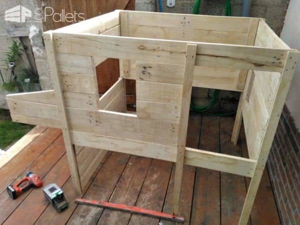 Little Red Pallet Henhouse / Poulailler En Palette Animal Pallet Houses & Pallet Supplies Little Red Pallet Henhouse / Poulailler En Palette Animal Pallet Houses & Pallet Supplies